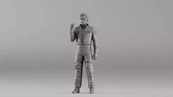 S00099 Male Astronaut Statue