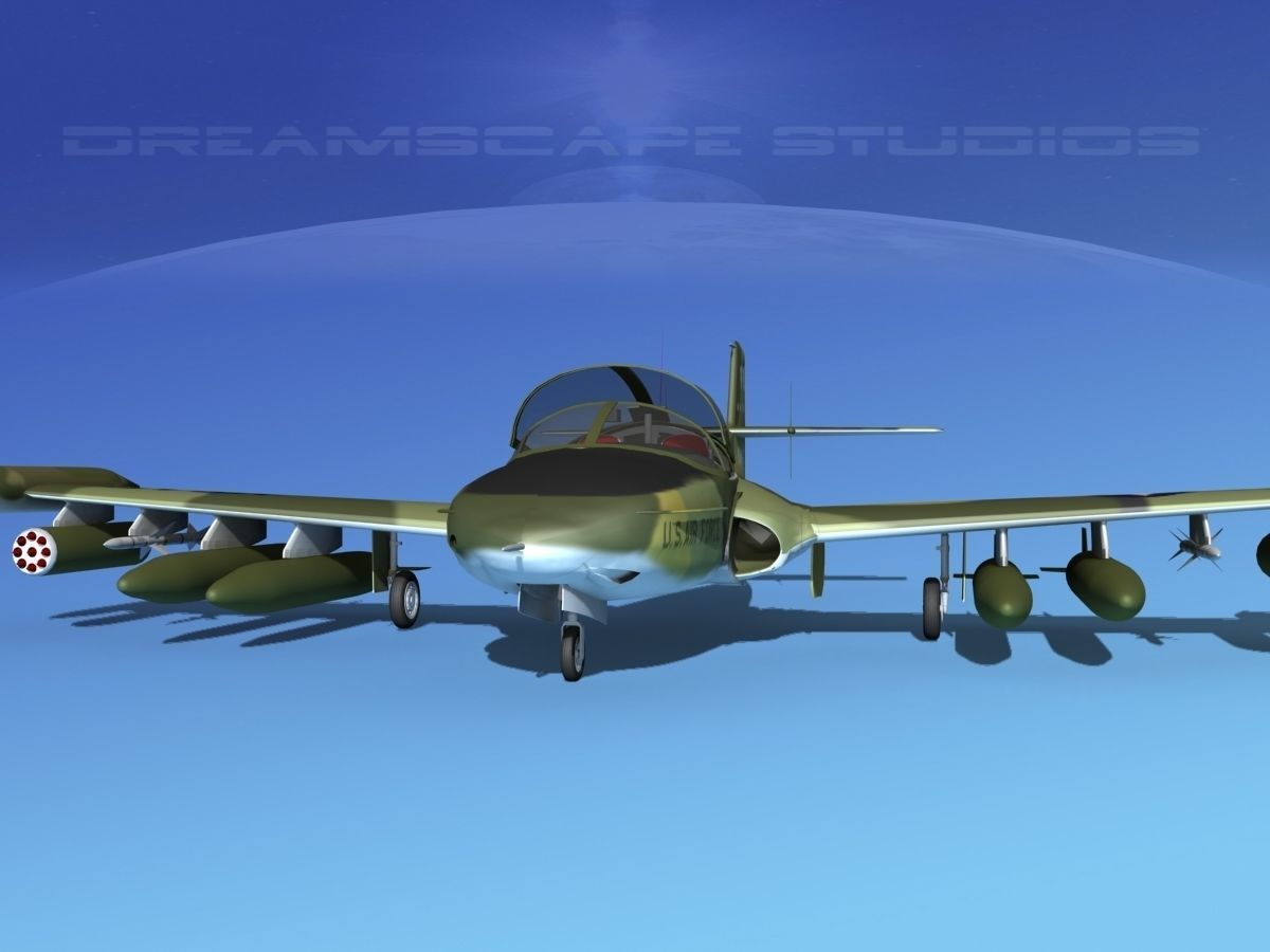 Cessna A-37B Dragonfly V03 USAF 3D model_1