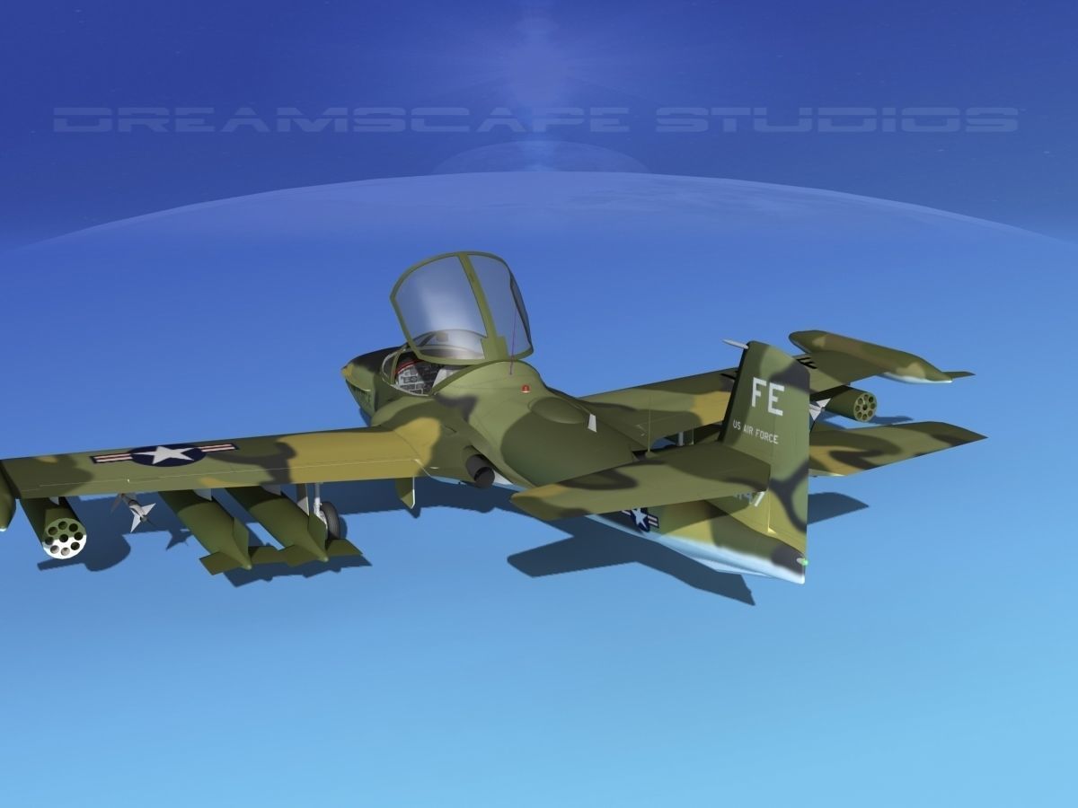 Cessna A-37B Dragonfly V03 USAF 3D model_7