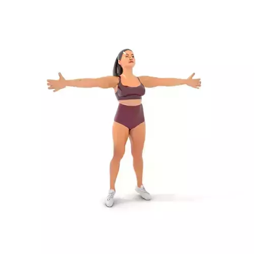 Athletic Burgundy Activewear model pack