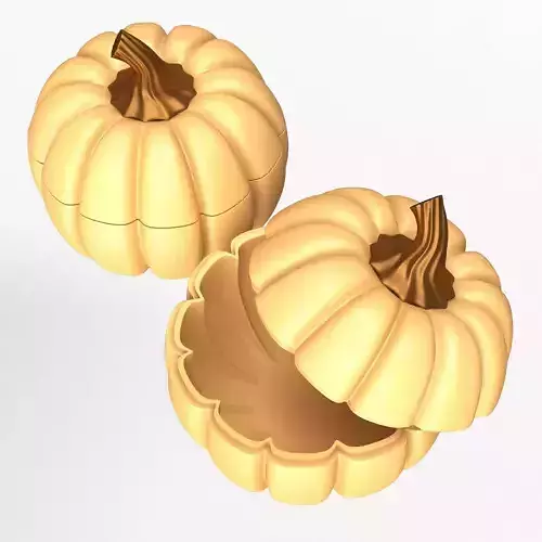 Flexi Pumpkin Candy Pot 01 3D print model