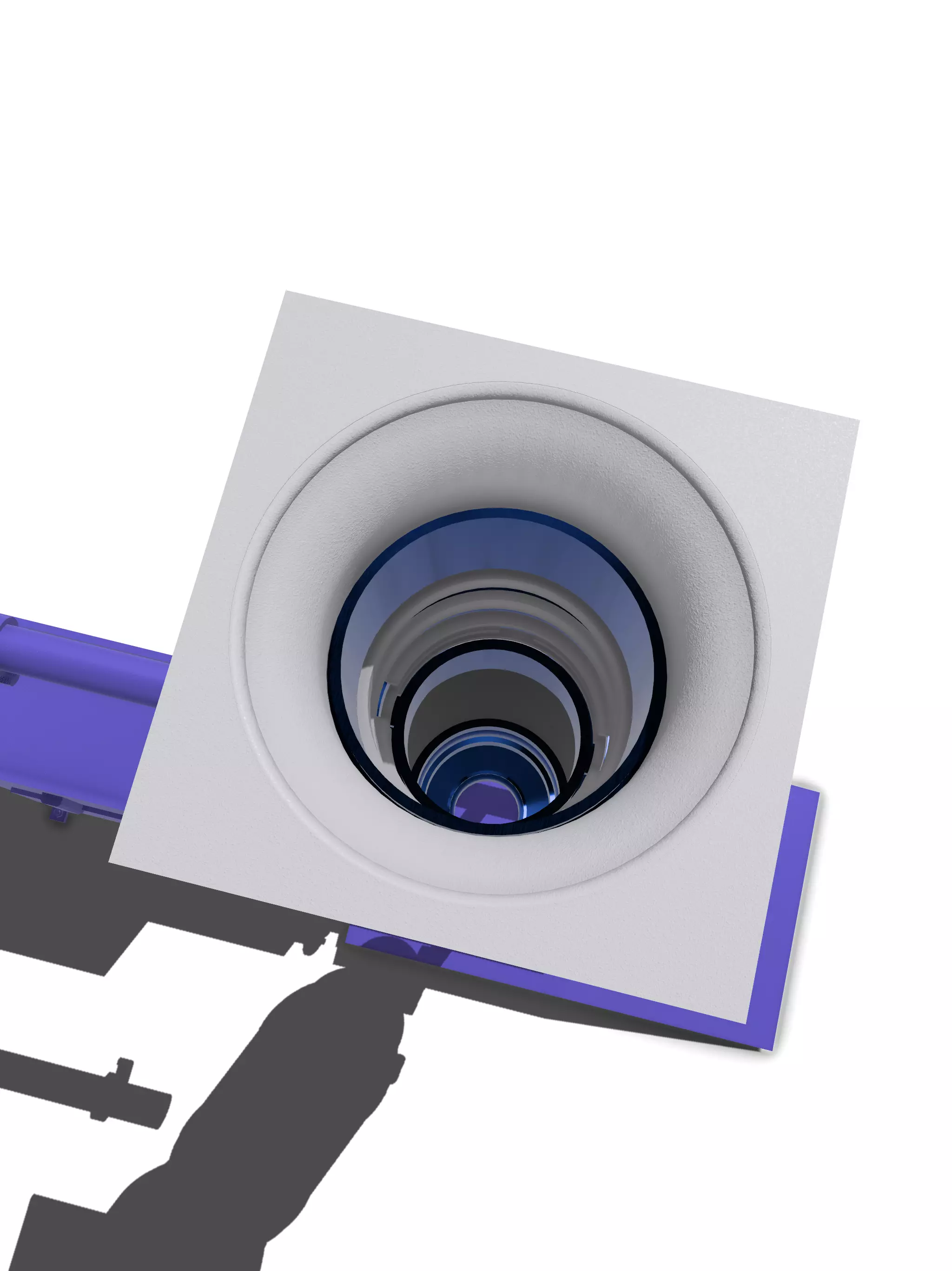 Workshop air intake adjustable for Dyno or tuning 3D print model_4