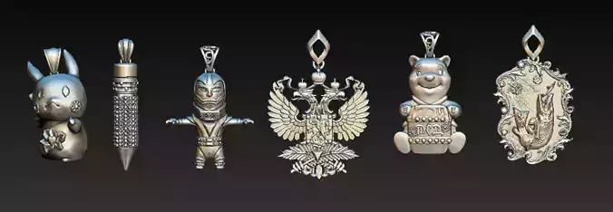 Character  Symbol Pendant Collection