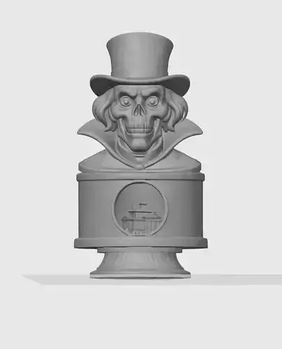 Haunted Mansion Disneyland Hatbox Ghost Guardian Bust 3D print model Haunted Mansion Disneyland Hatbox Ghost Guardian Bust 3D print model