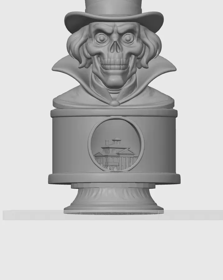 Haunted Mansion Disneyland Hatbox Ghost Guardian Bust 3D print model_1
