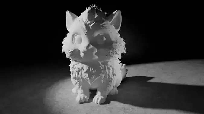 The Azure Fuzzball 3d print model