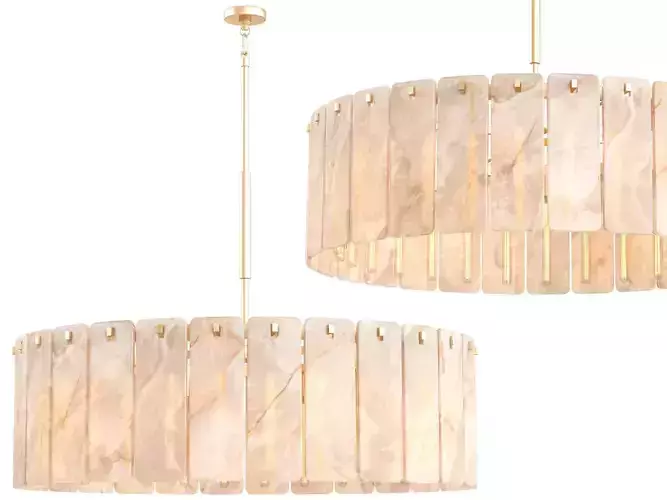 Calamette Onyx Round Chandelier-Medium