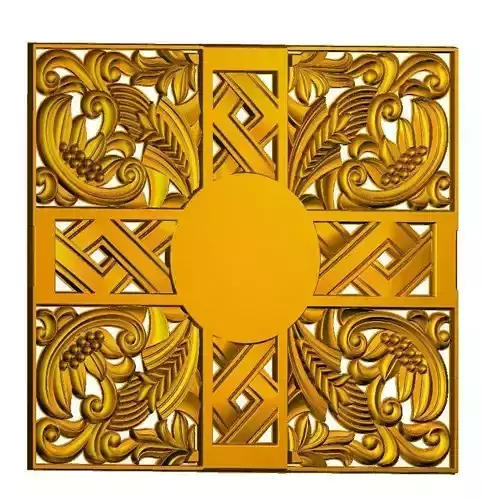 Decorative Square Cross Panel