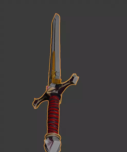 fantasy sword 3D model_4
