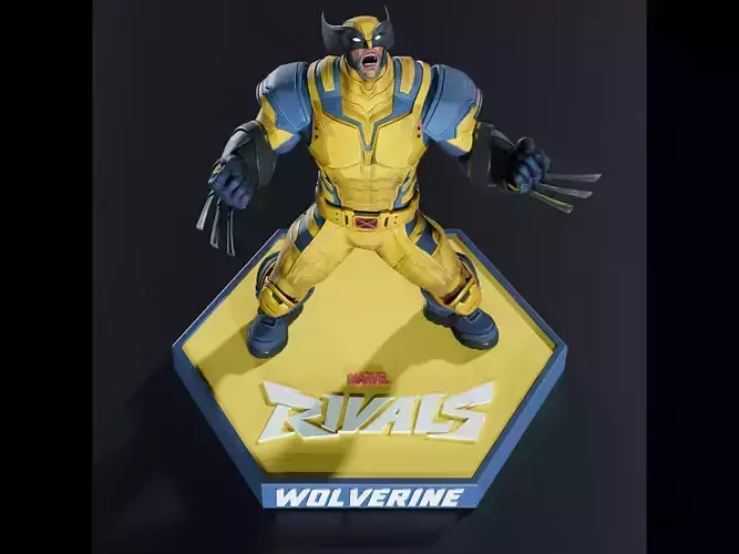 Wolverine 3D Model from Marvel Rivals Printable