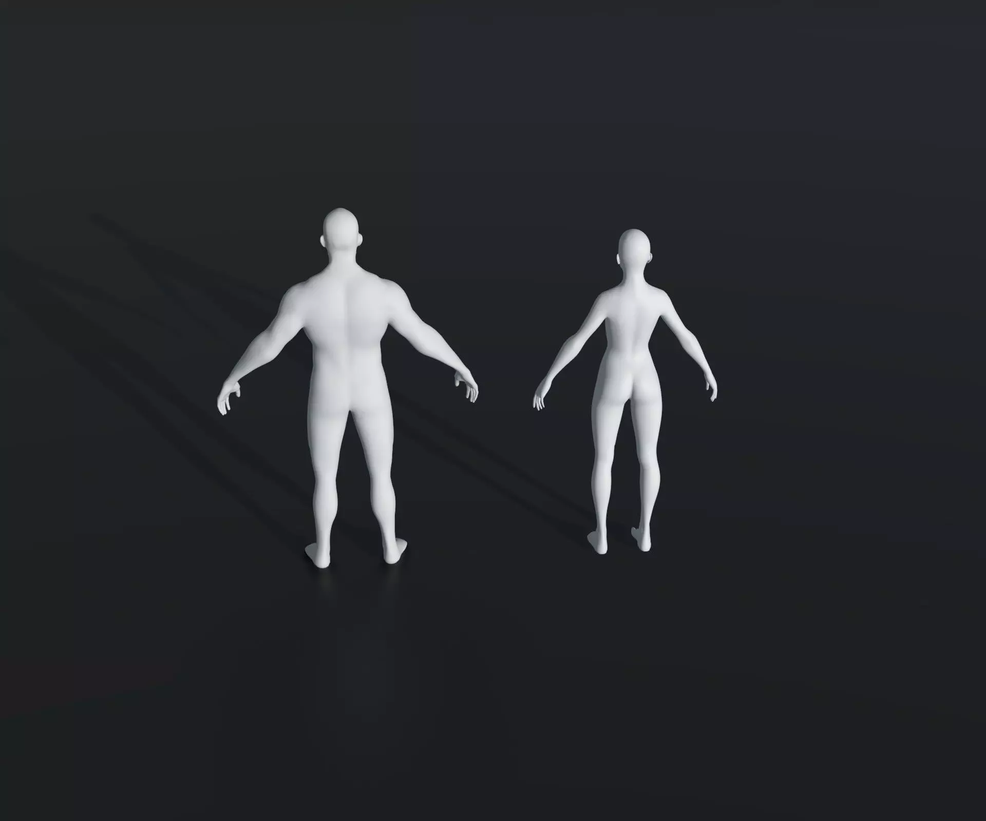 Male Female Base Mesh 28 Animations 20K Poly 76 Sound Effects Low-poly 3D model_2
