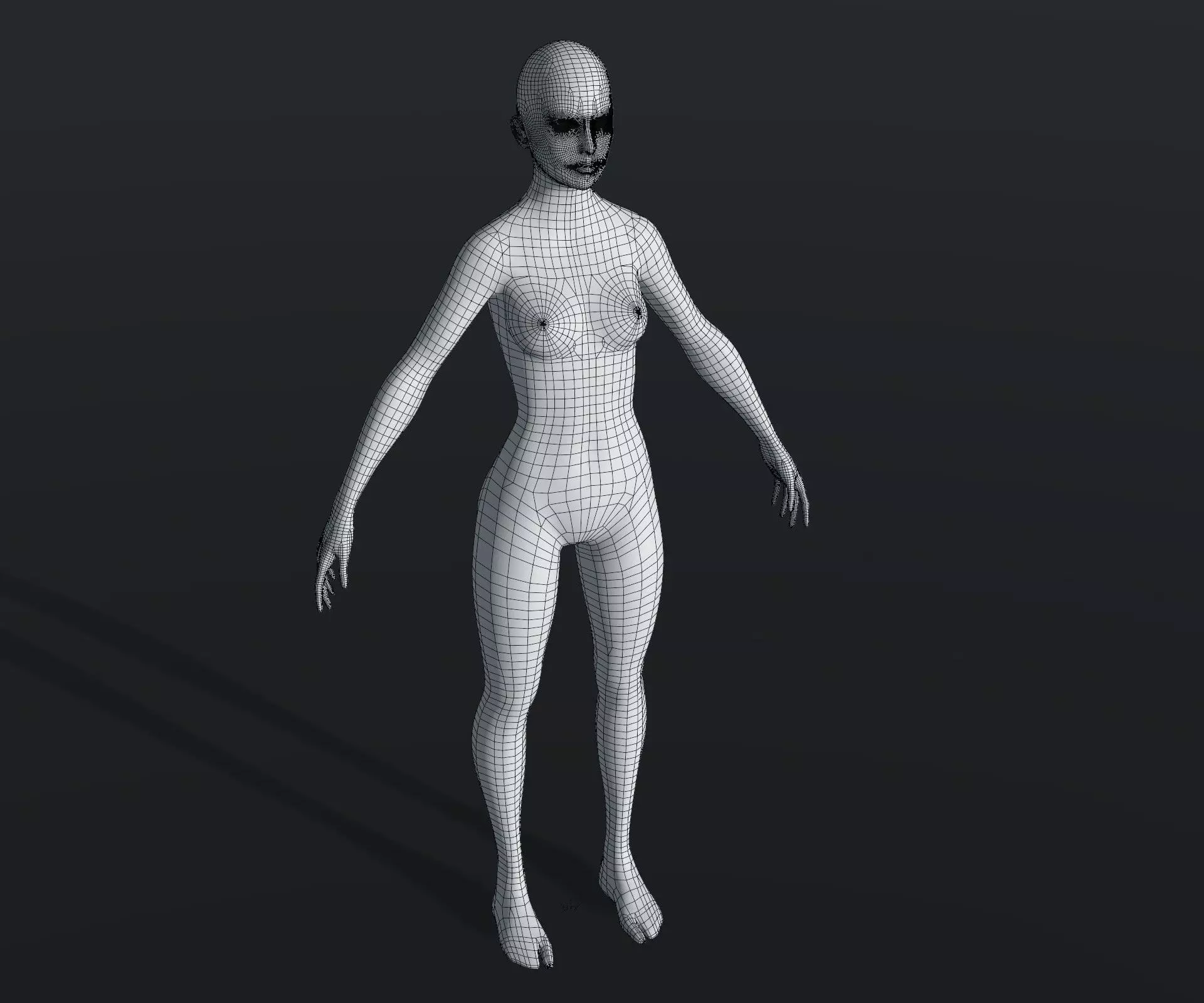 Male Female Base Mesh 28 Animations 20K Poly 76 Sound Effects Low-poly 3D model_21