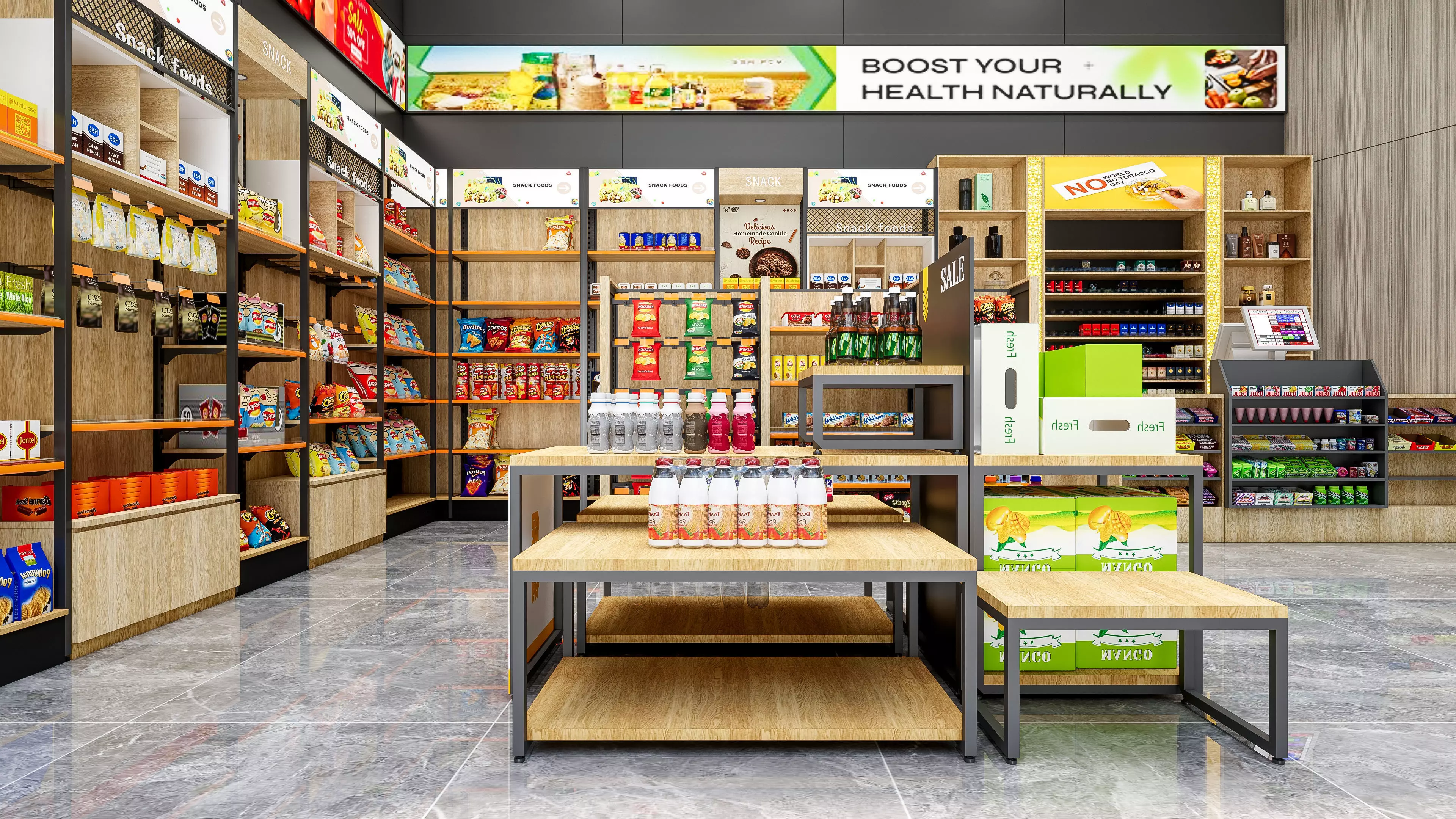 Supermarket Hypermarket Convenience Store 3 3D model_7