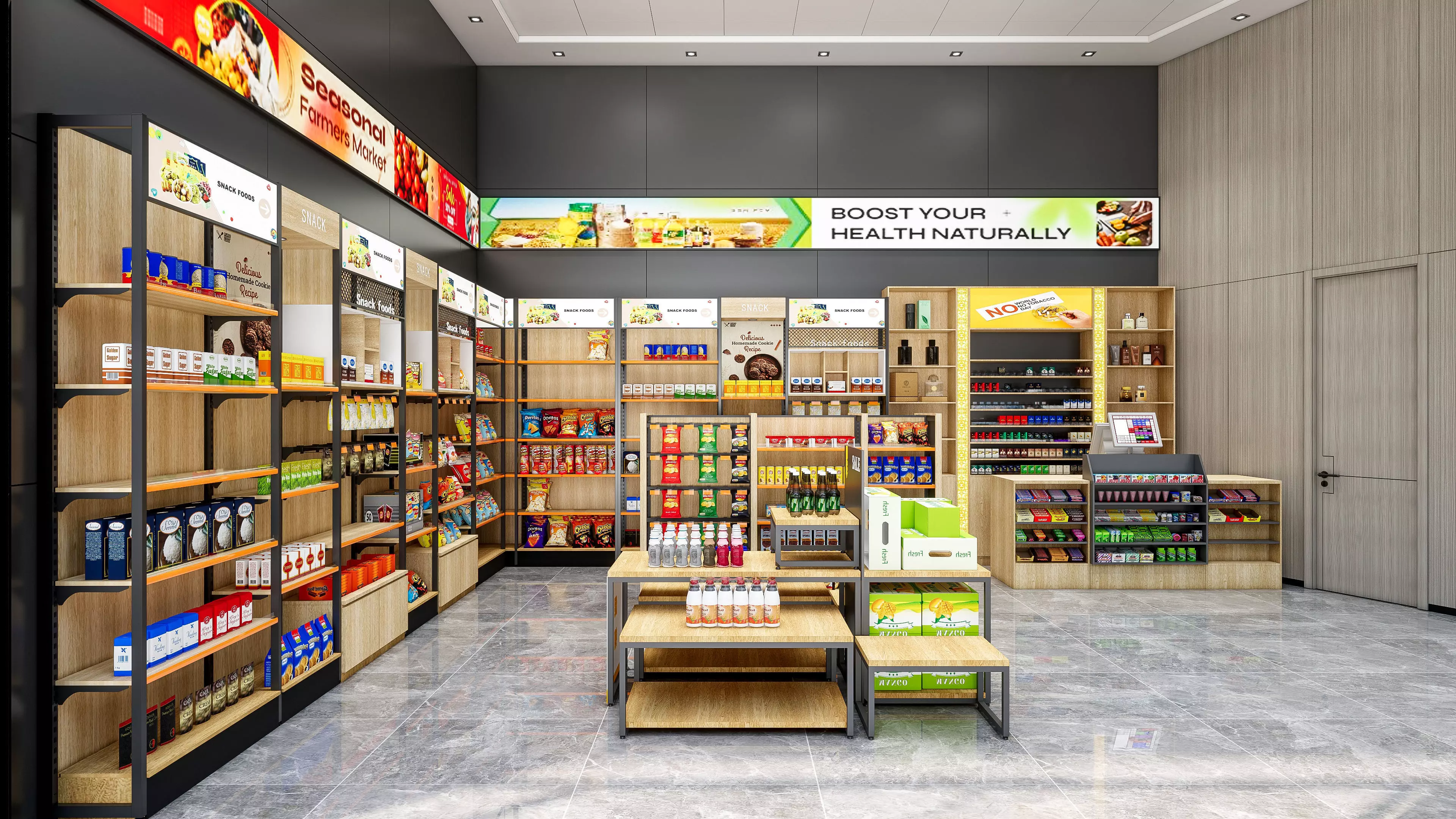 Supermarket Hypermarket Convenience Store 3 3D model_2