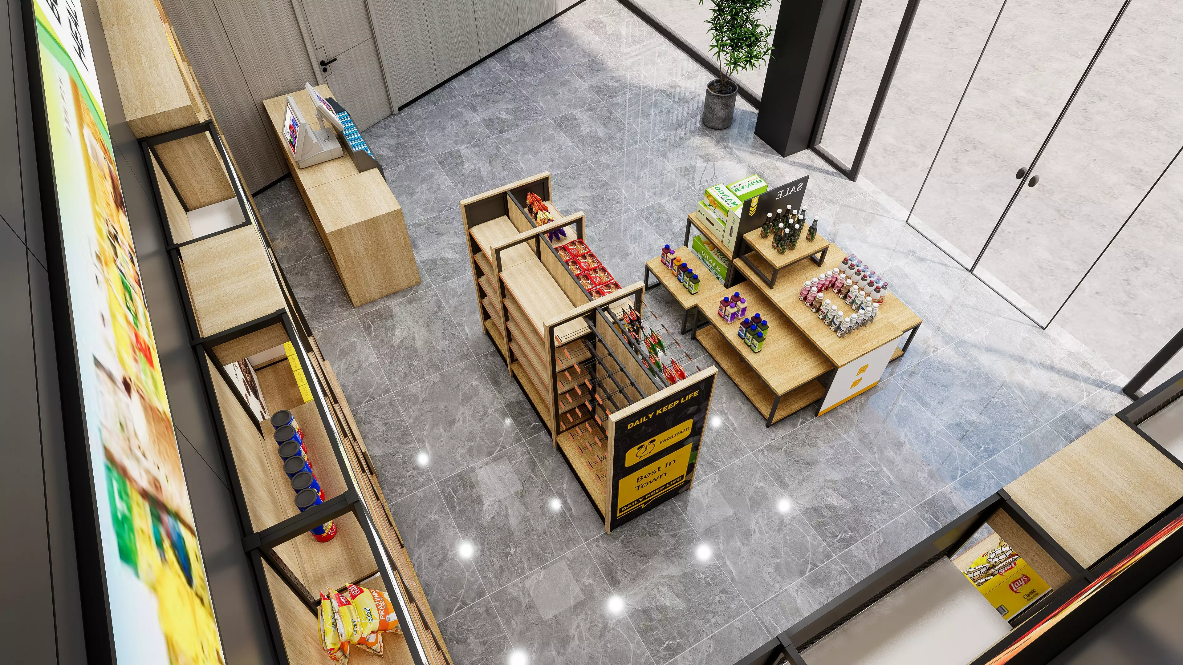 Supermarket Hypermarket Convenience Store 3 3D model_9