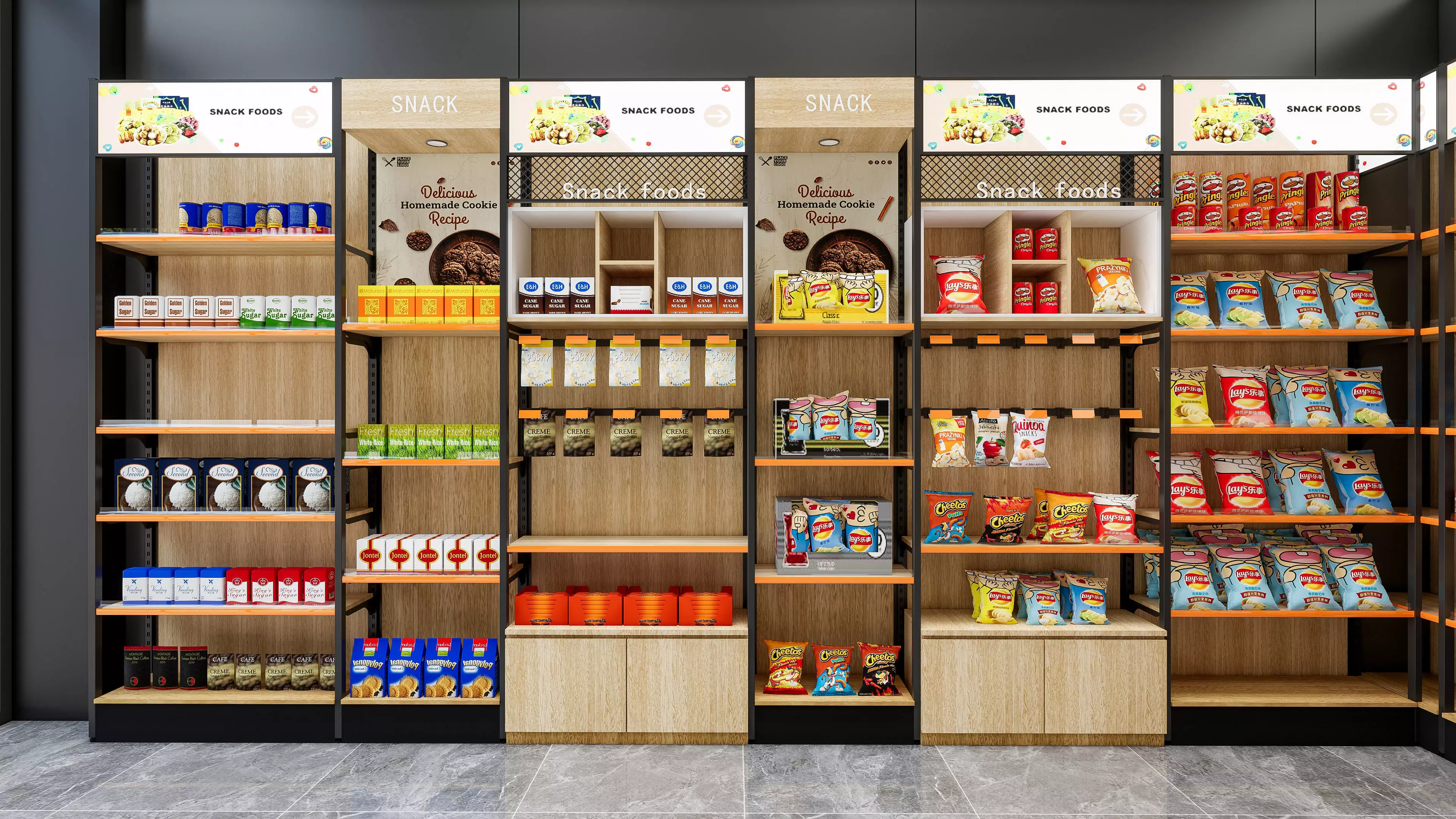 Supermarket Hypermarket Convenience Store 3 3D model_4