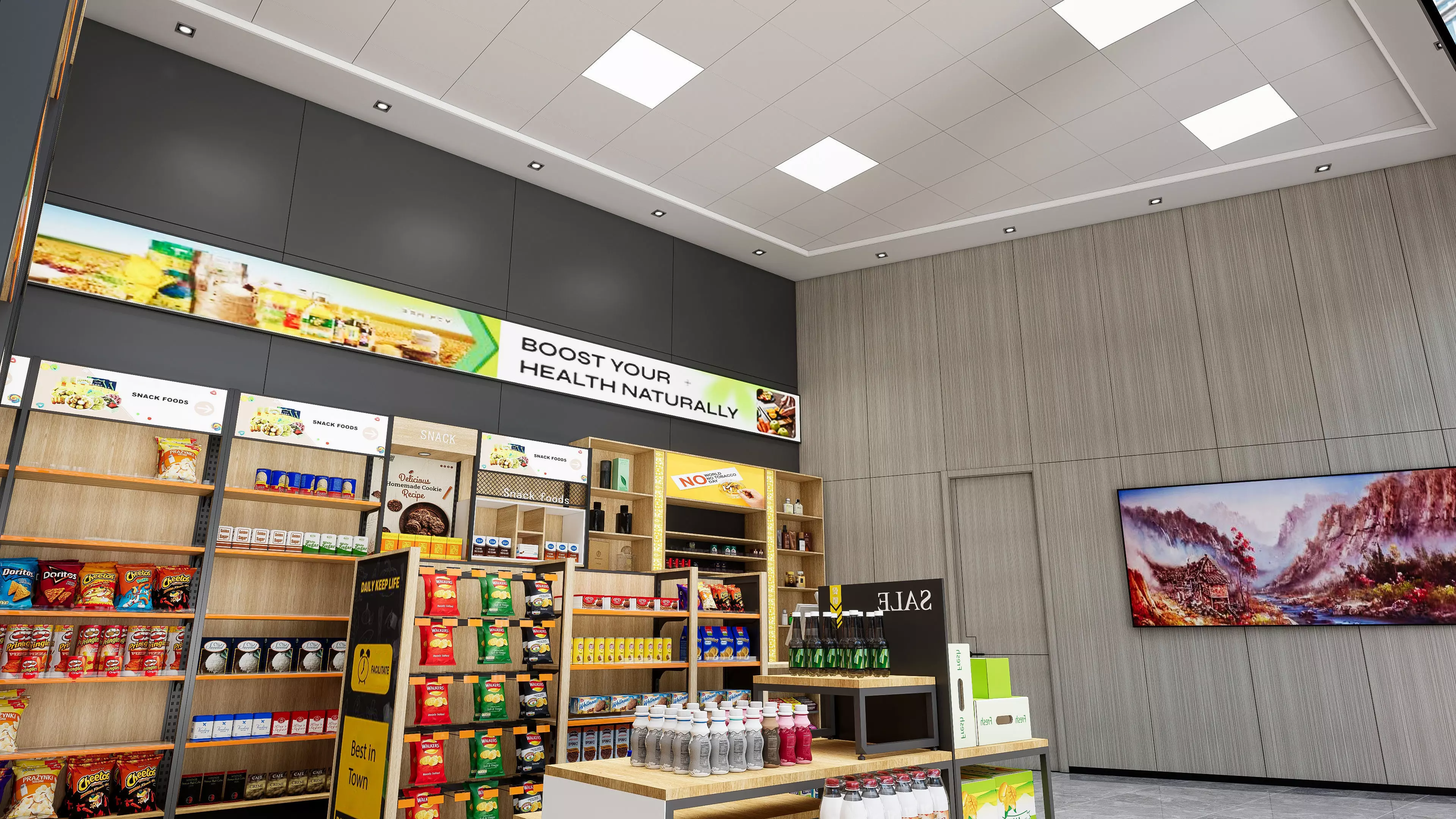 Supermarket Hypermarket Convenience Store 3 3D model_13