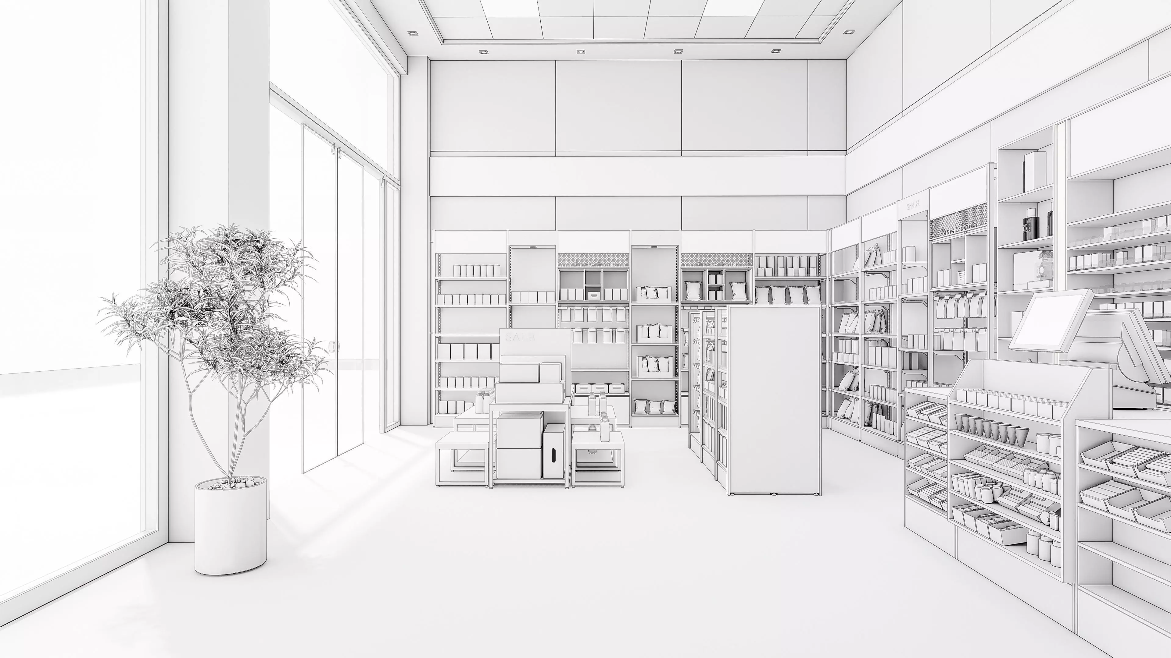 Supermarket Hypermarket Convenience Store 3 3D model_21