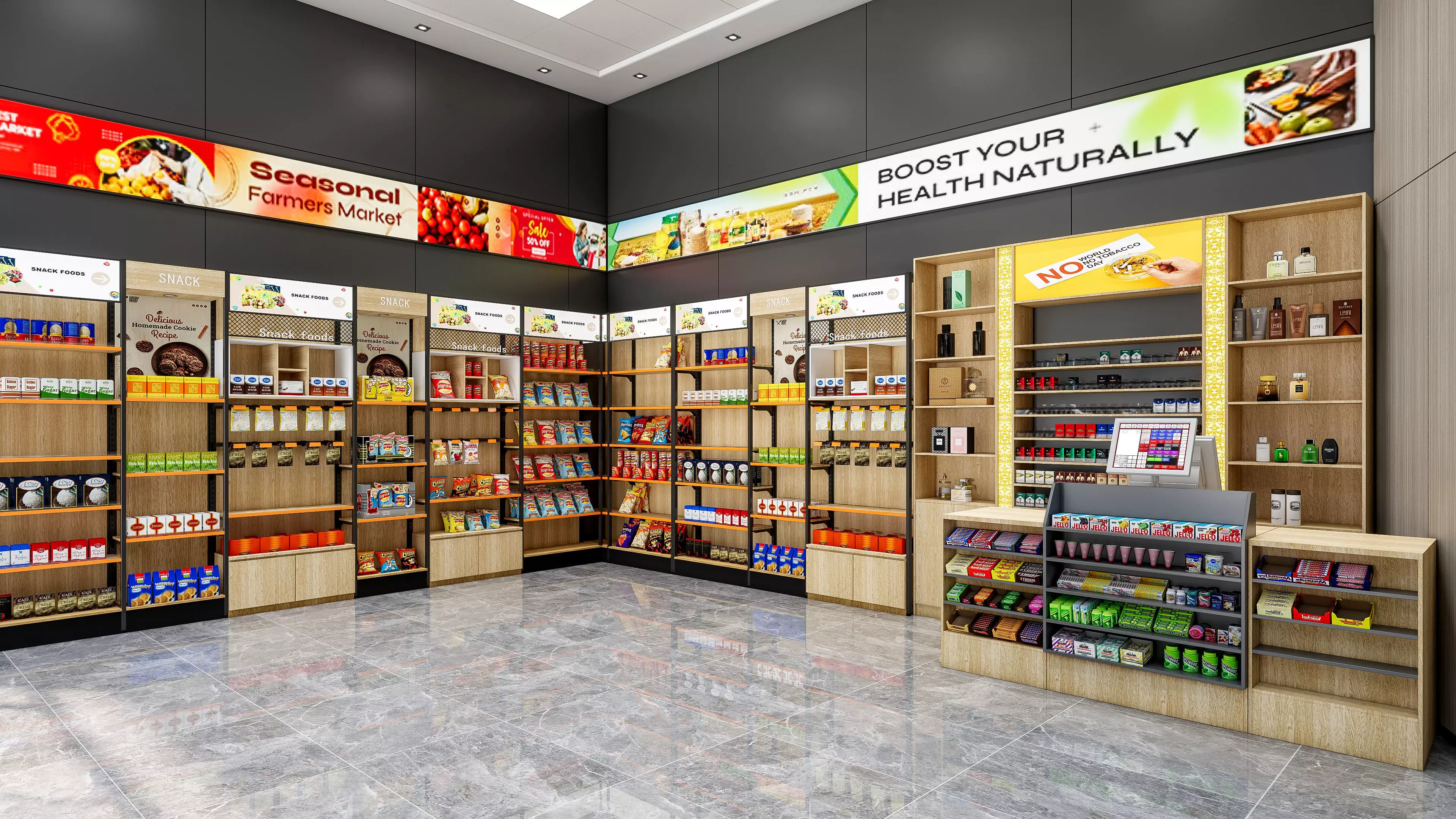 Supermarket Hypermarket Convenience Store 3 3D model_5