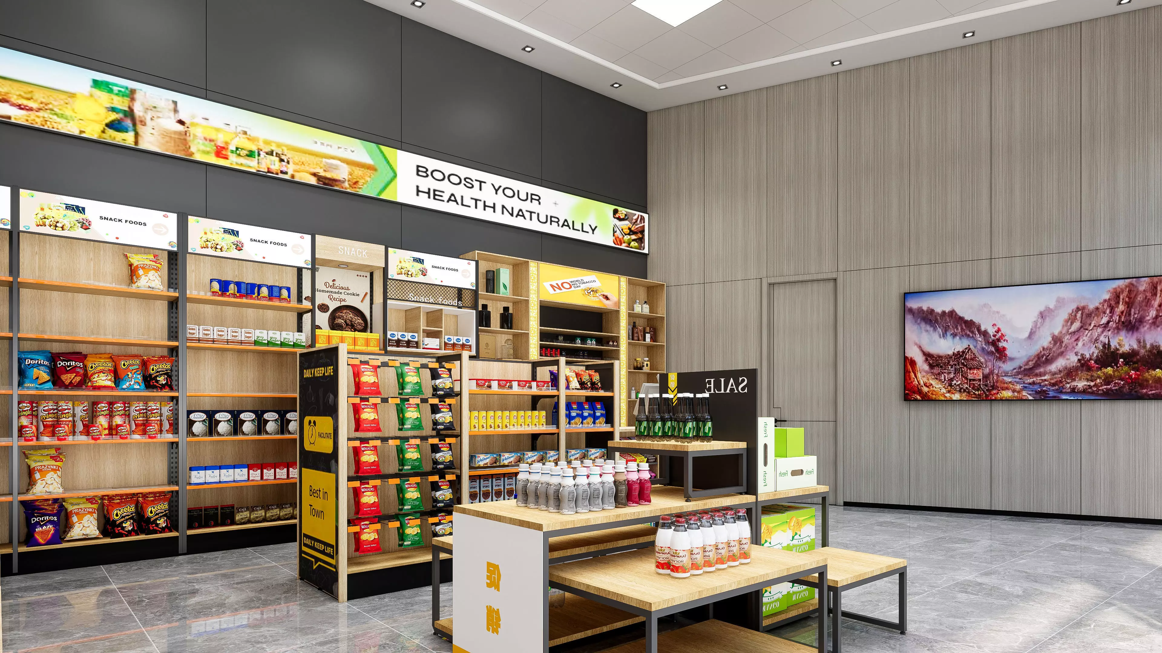 Supermarket Hypermarket Convenience Store 3 3D model_14