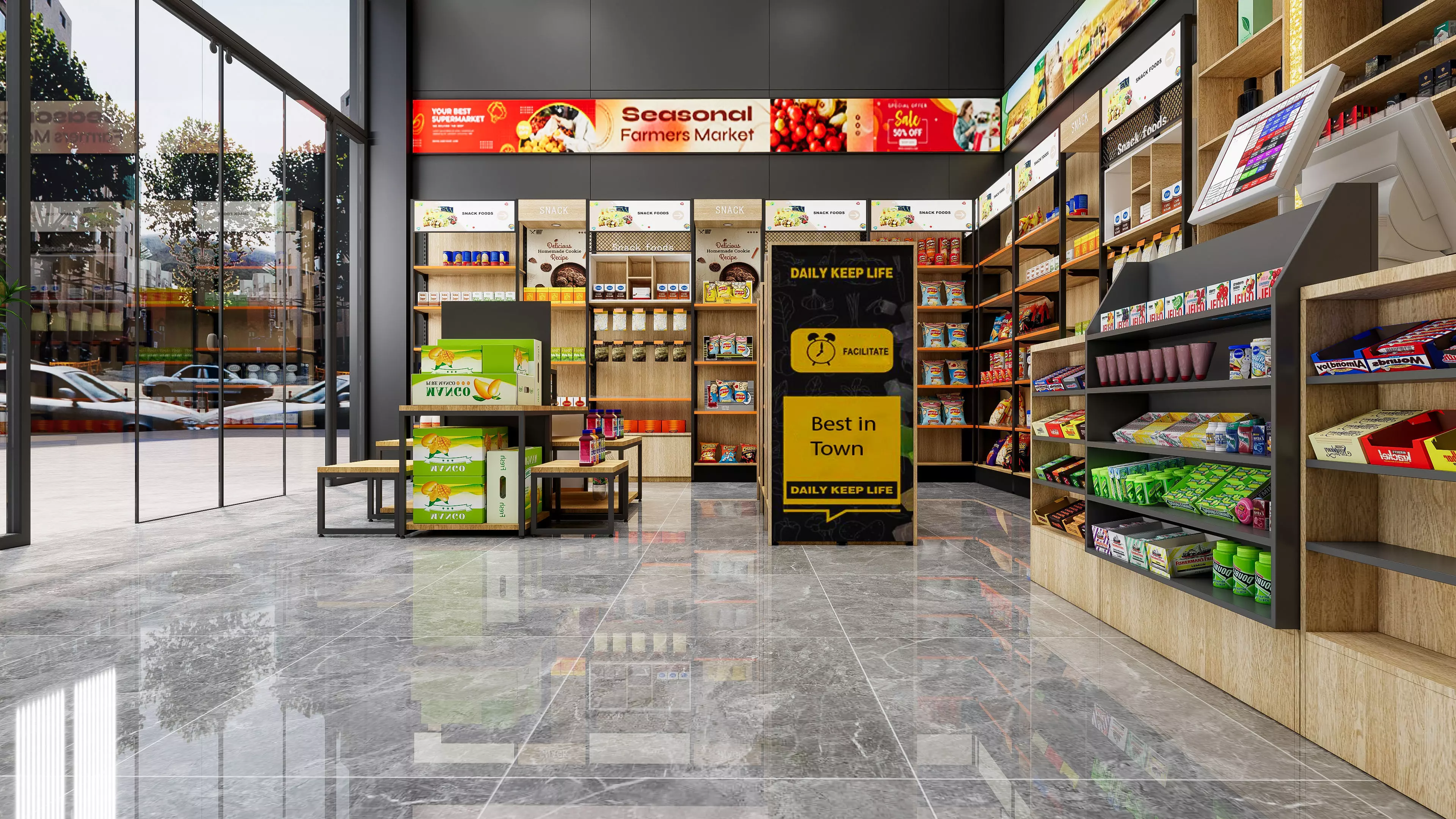 Supermarket Hypermarket Convenience Store 3 3D model_18