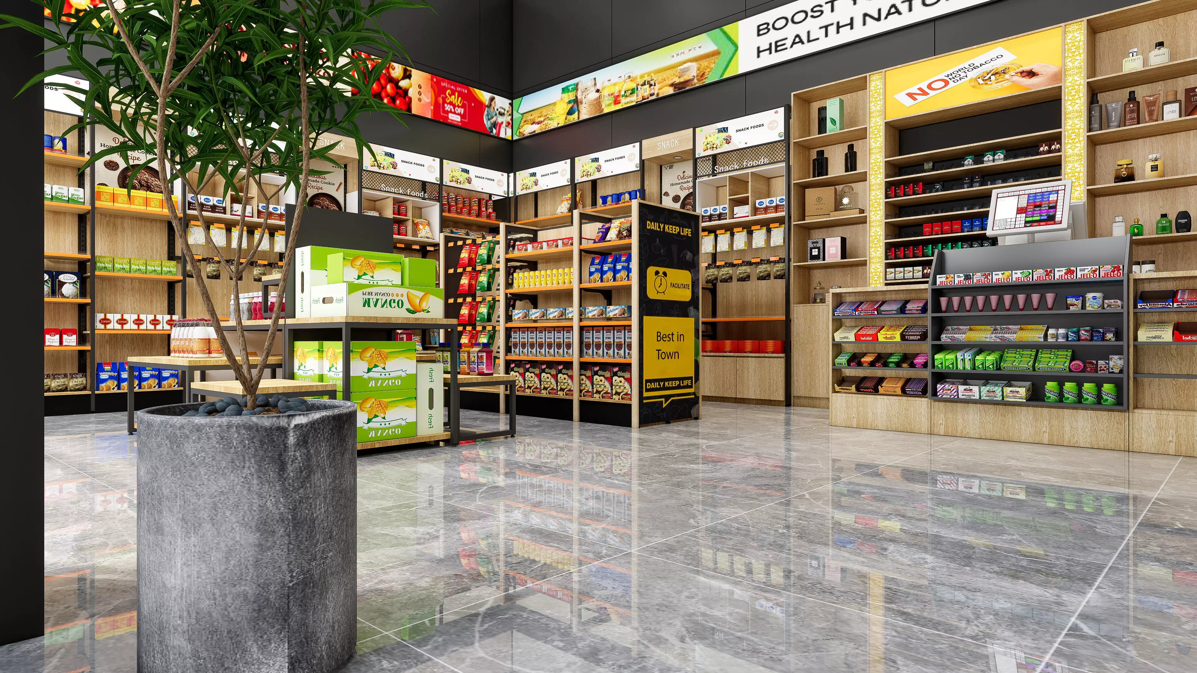 Supermarket Hypermarket Convenience Store 3 3D model_17