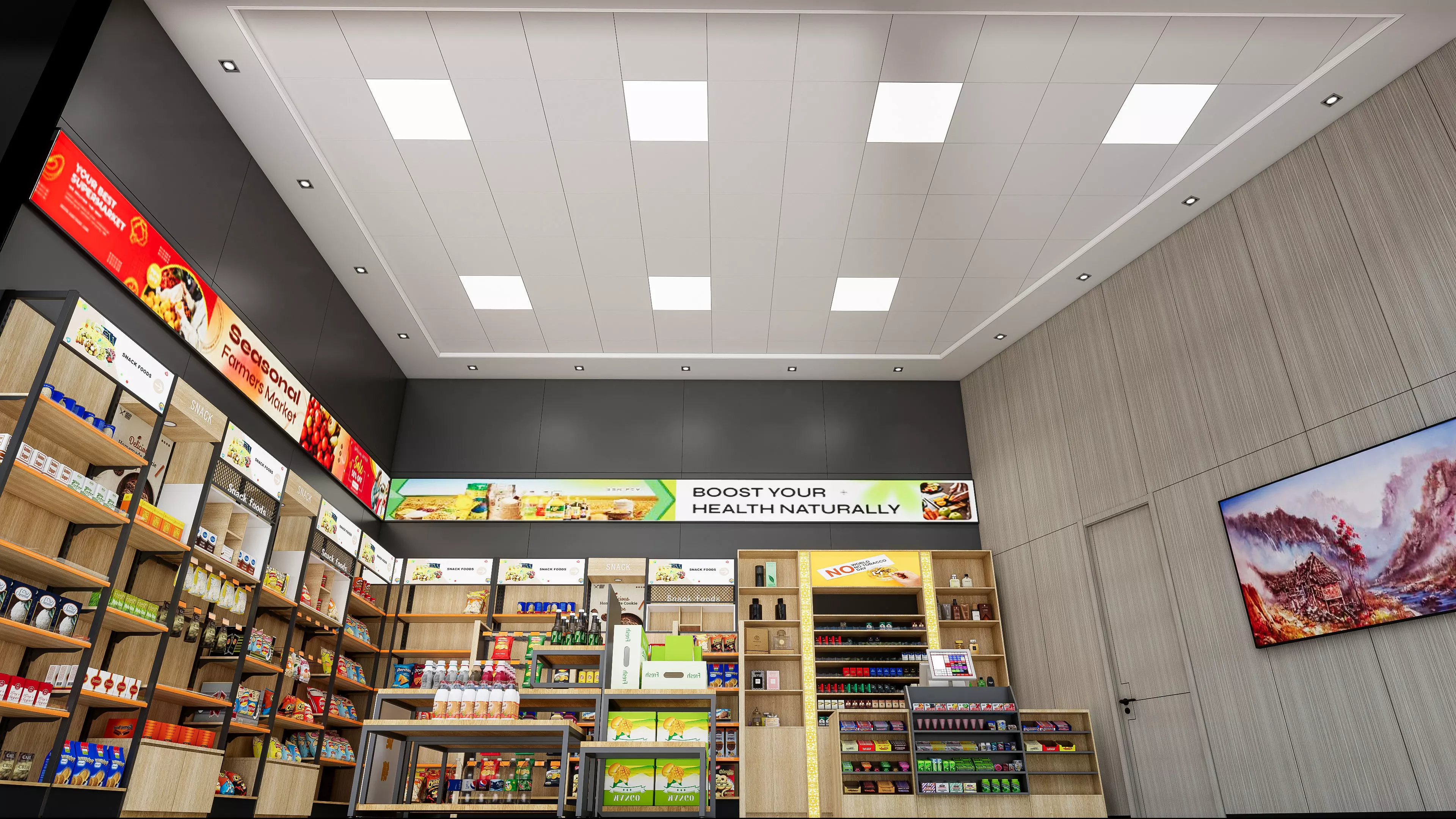 Supermarket Hypermarket Convenience Store 3 3D model_12