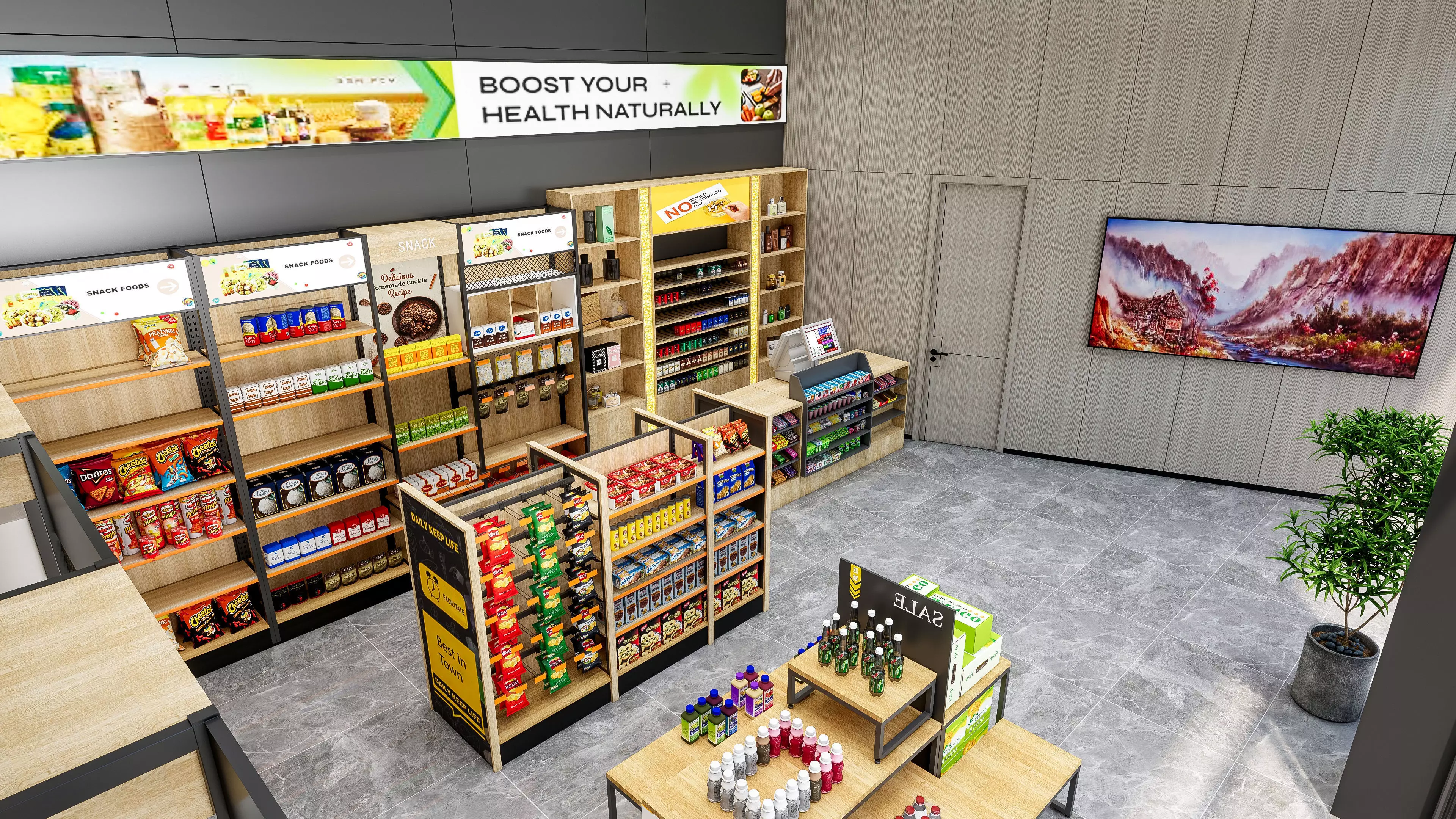 Supermarket Hypermarket Convenience Store 3 3D model_8
