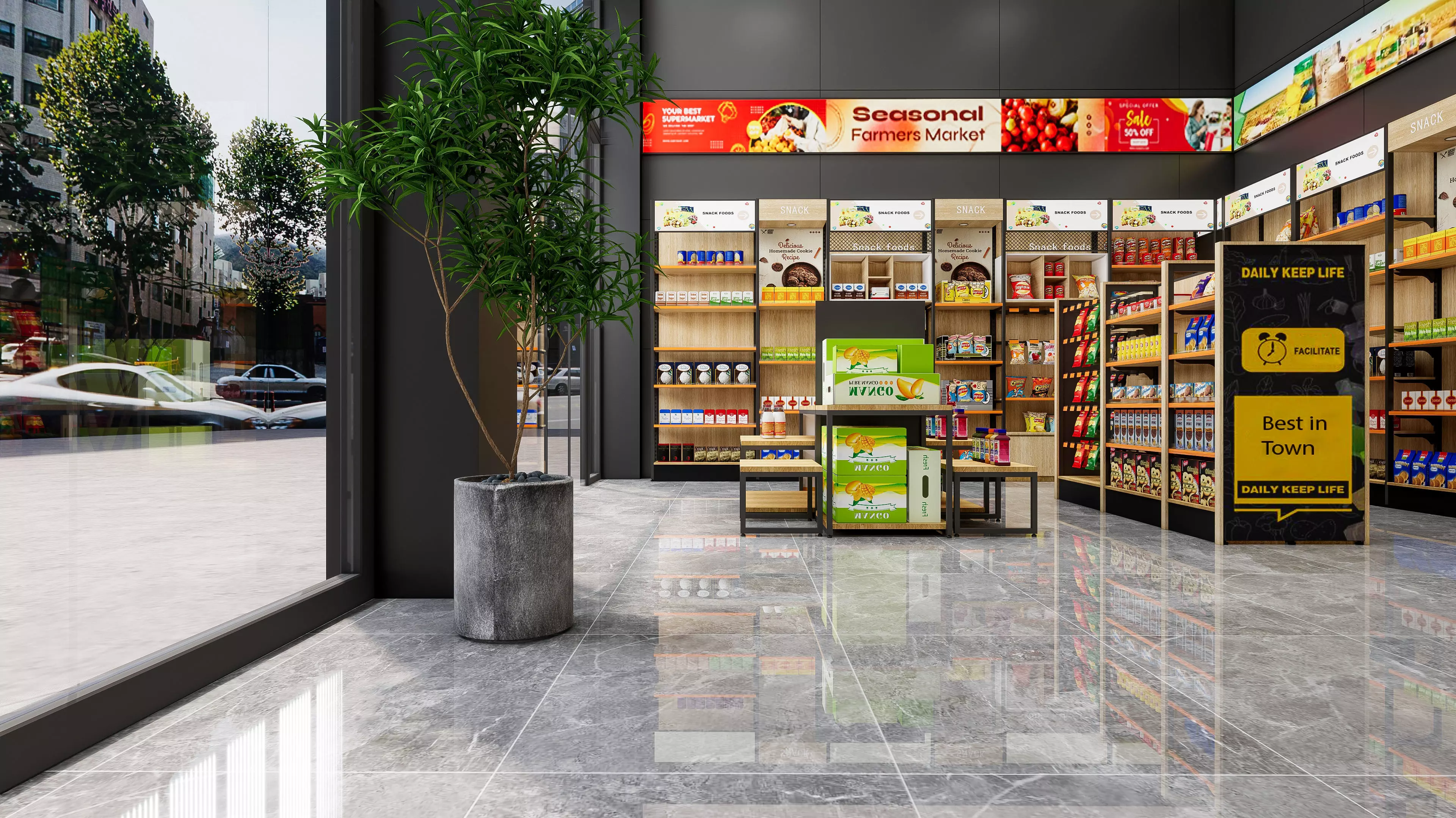 Supermarket Hypermarket Convenience Store 3 3D model_19