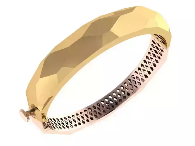 Custom Design Gold Bracelet 3D print model Custom Design Gold Bracelet 3D print model
