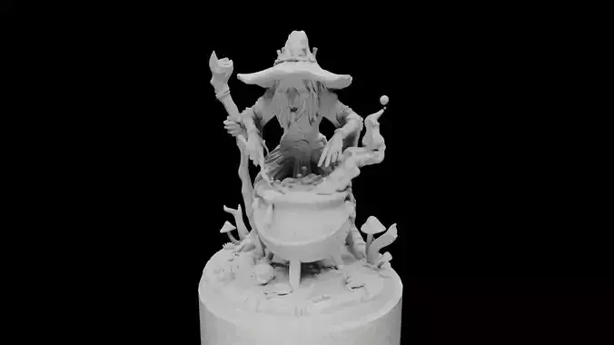 The Fen Hag of Whispering Brews 3D print model