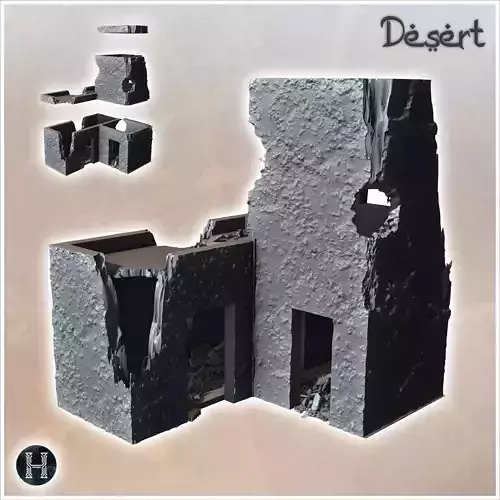 Desert building with tall tower and flat roof terrace 23 - Canyo