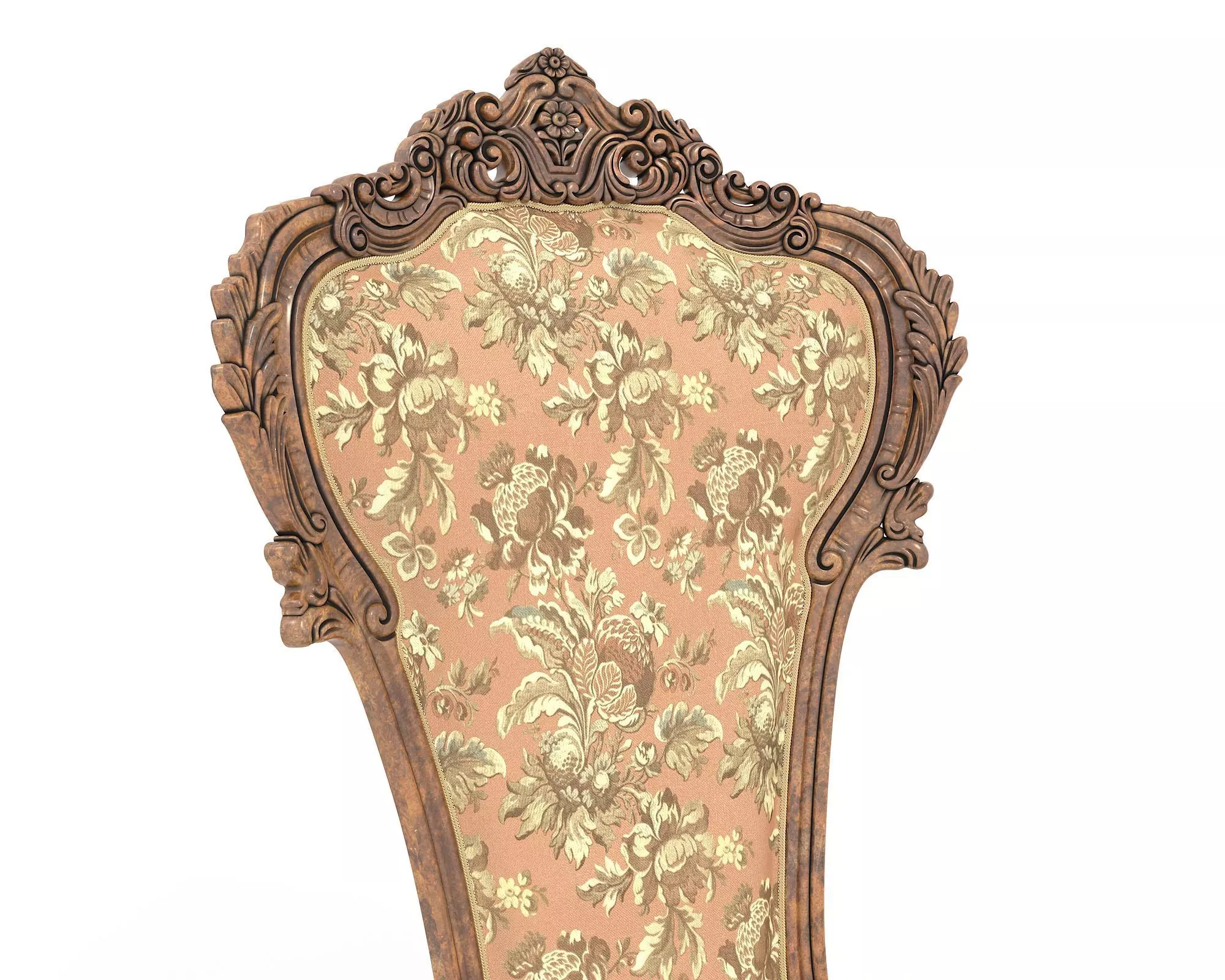 Classic European Style Coffee Table and Armchair 37 3D model_4