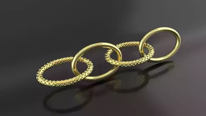 3D Jewelry Model for Bracelet and Necklace Design