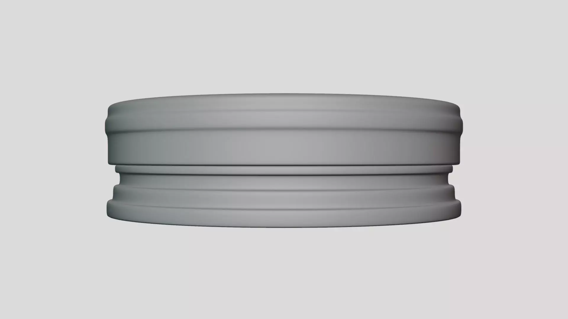 Flat Tin Packaging - Geometry Only No Textures No Materials 3D model_1