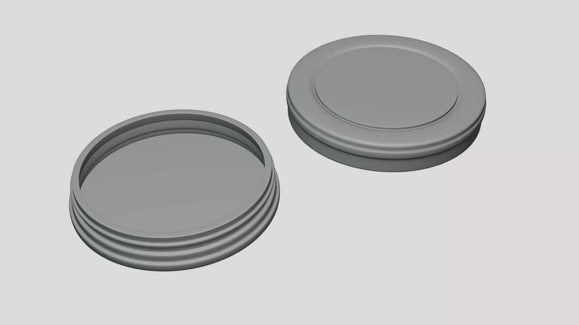 Flat Tin Packaging - Geometry Only No Textures No Materials 3D model_5