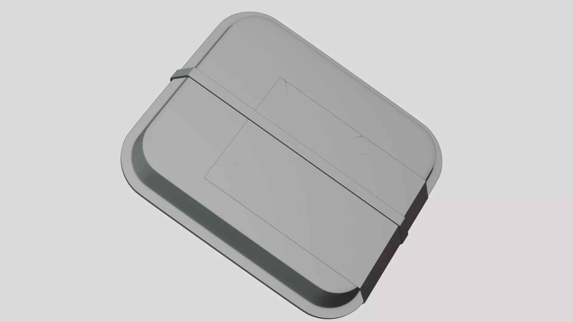 Box Package - Geometry Only No Textures No Materials 3D model_4