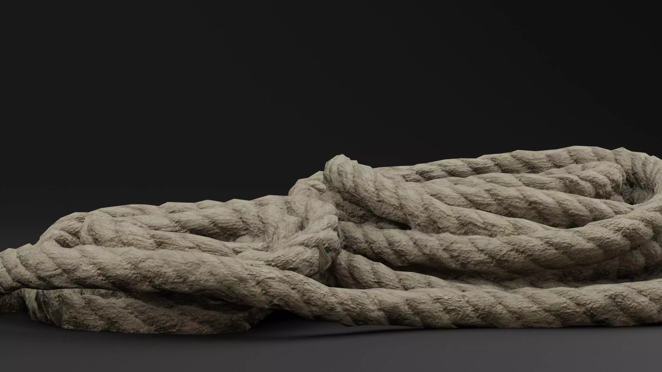 Bundled Rope Coils Low-poly 3D model_3