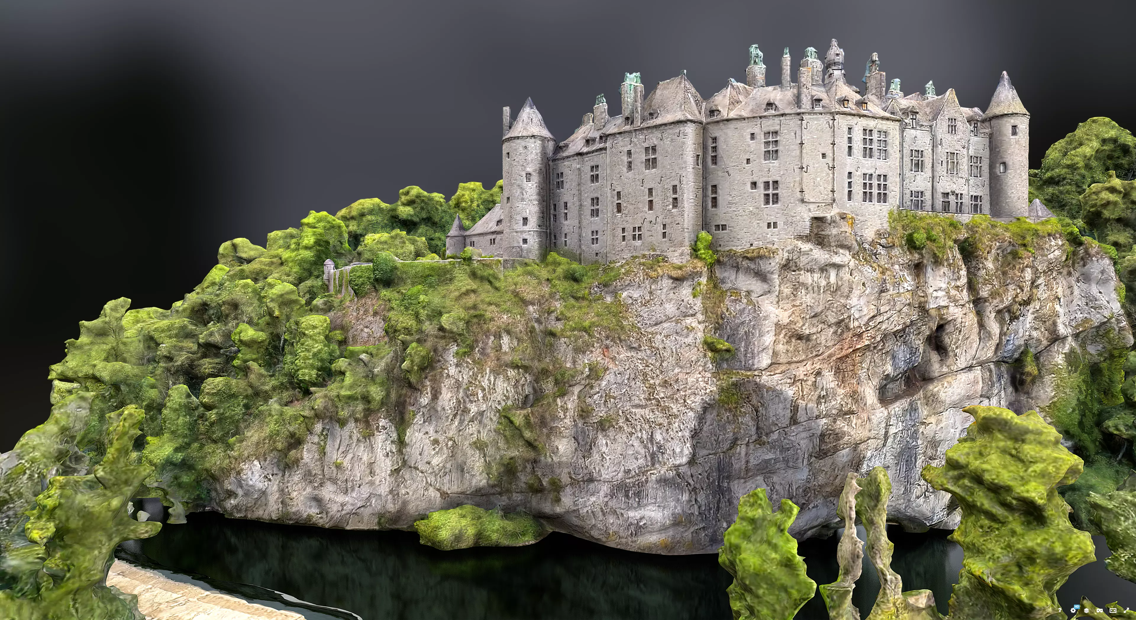 Walzin Castle 3D model_3