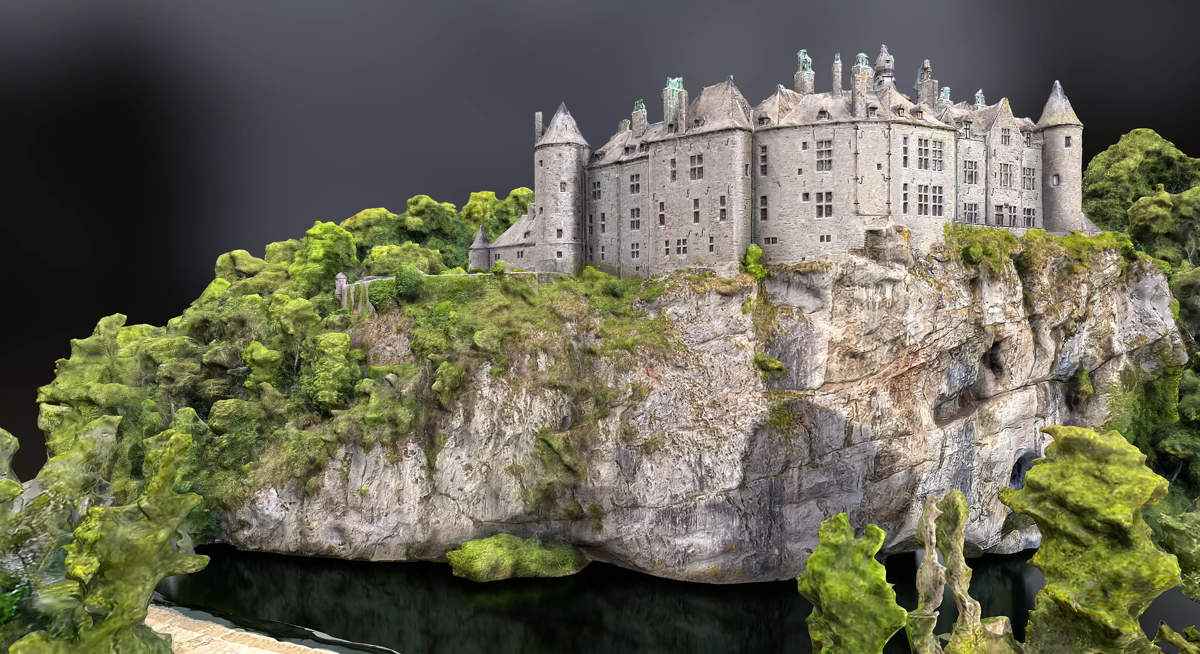 Walzin Castle 3D model_0
