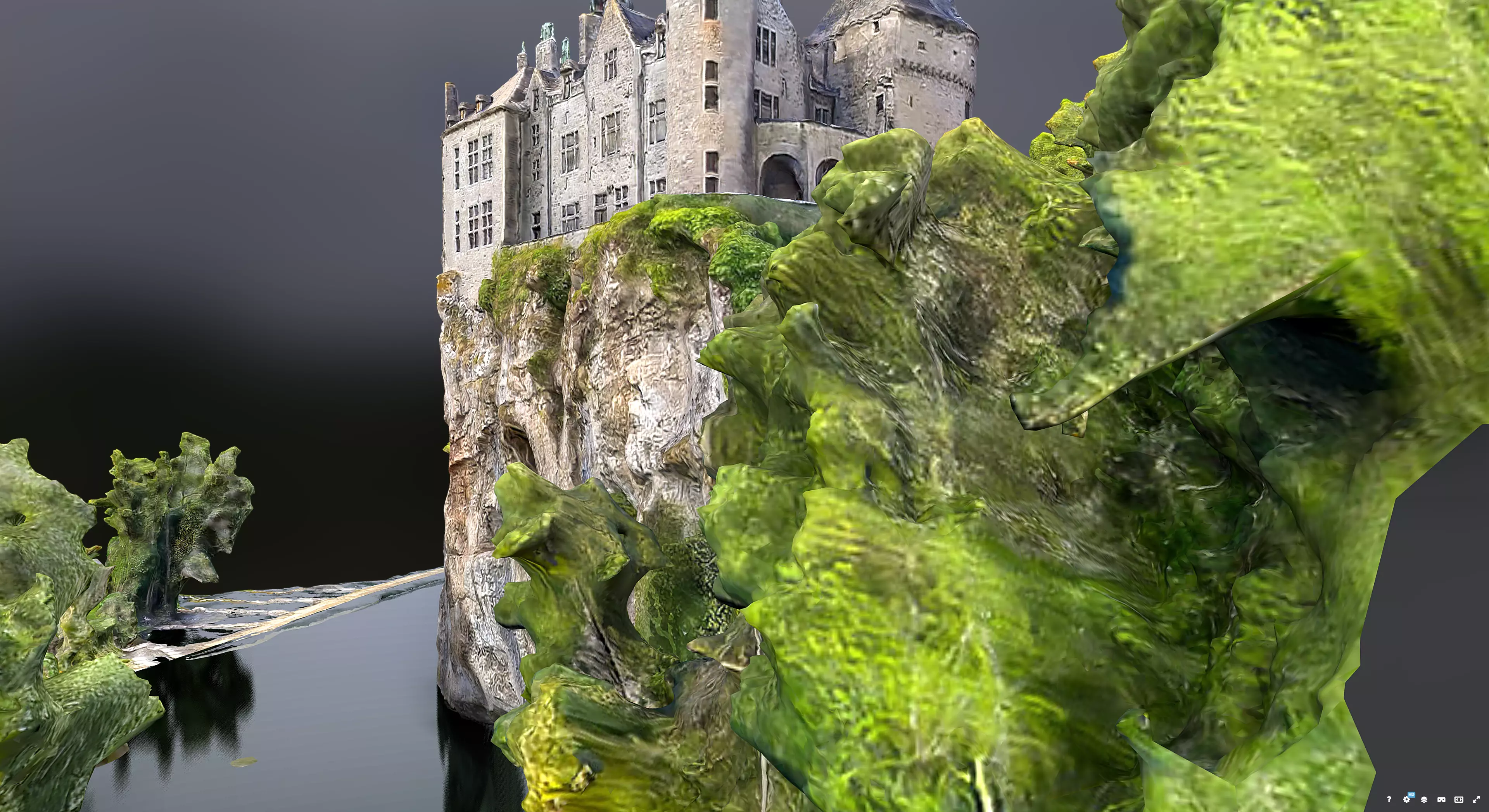 Walzin Castle 3D model_2