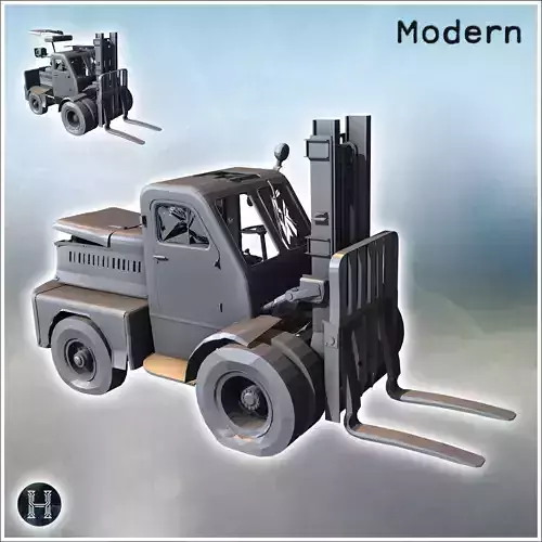 AP-4045 Lvov AP 4045 Soviet forklift 1 - Modern WW2 WW1 World Wa 3D print model