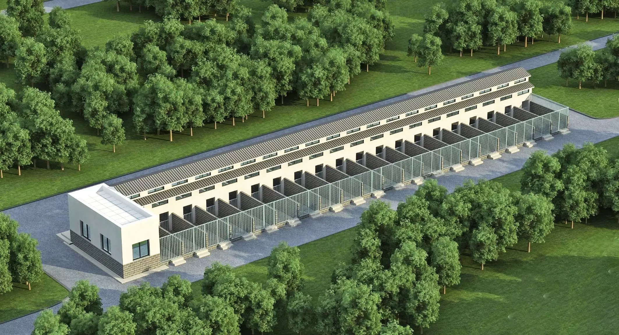 Animal Shelter - Kennel Facility 3D model