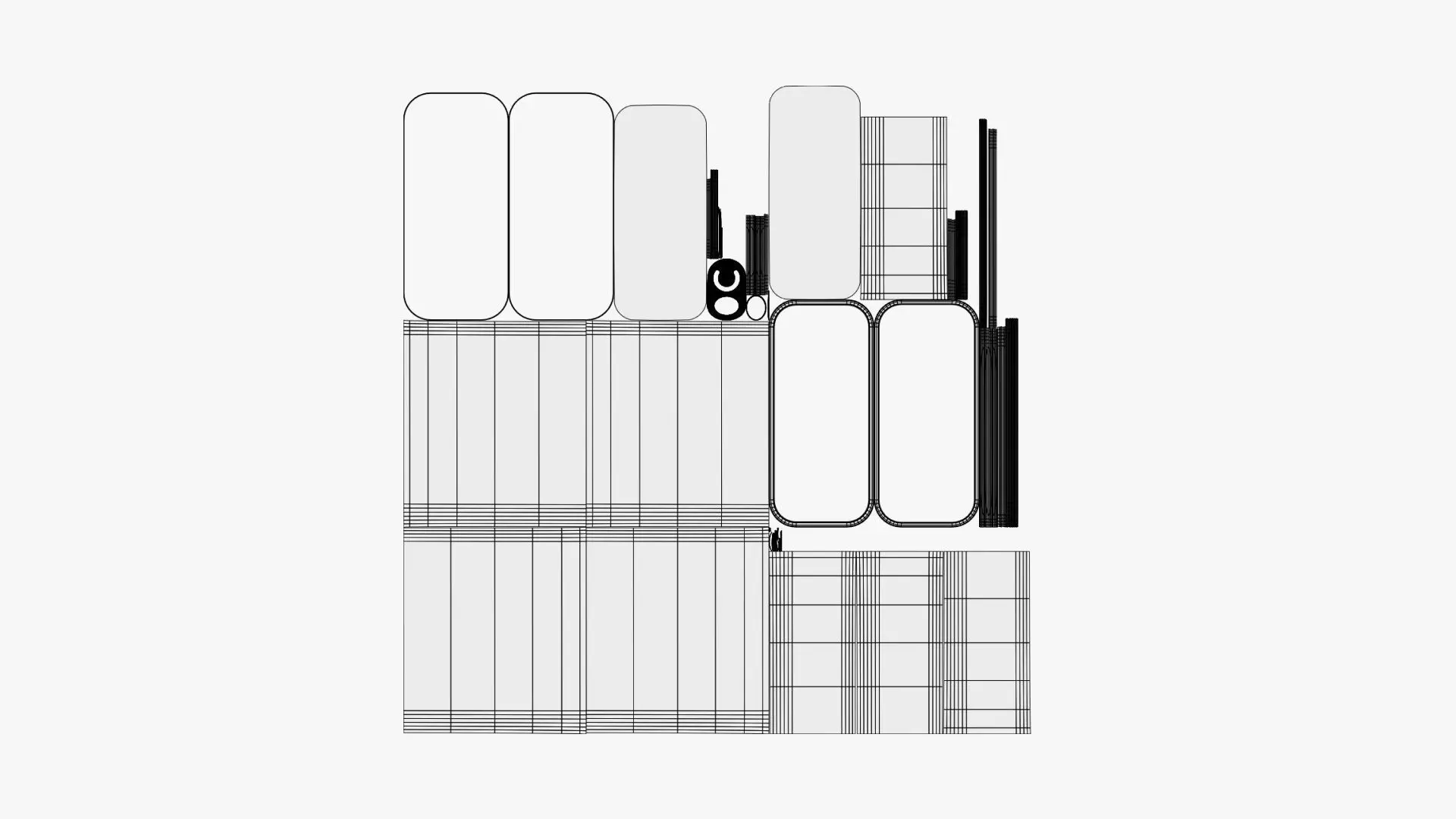 Round Can Ring - Geometry Only No Textures No Materials 3D model_7