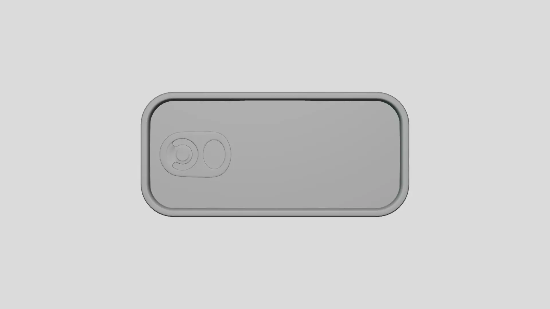 Round Can Ring - Geometry Only No Textures No Materials 3D model_3