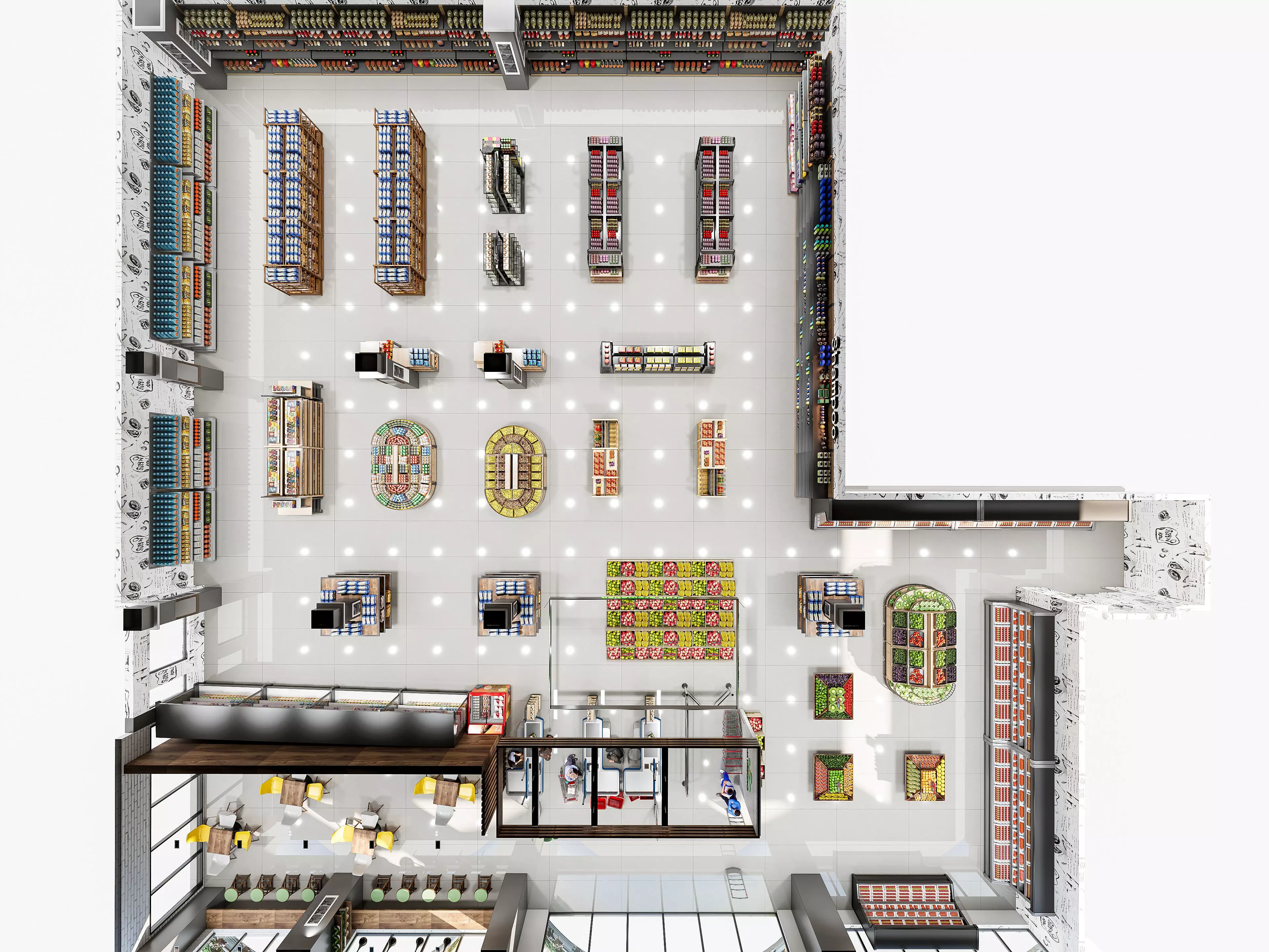 Supermarket Hypermarket Convenience Store 4 3D model_3