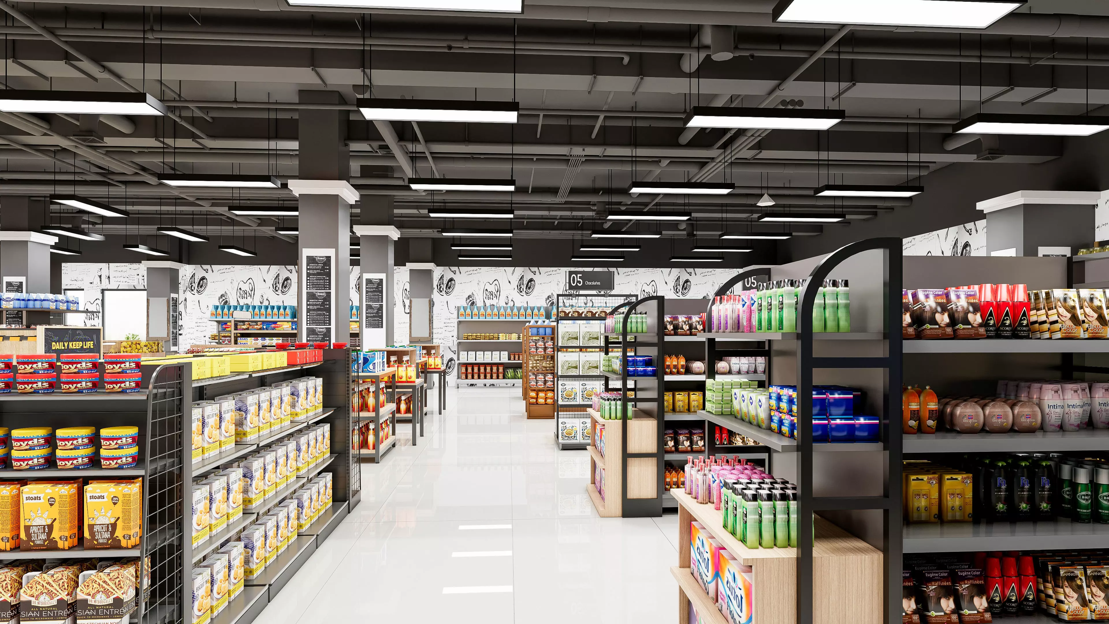 Supermarket Hypermarket Convenience Store 4 3D model_15