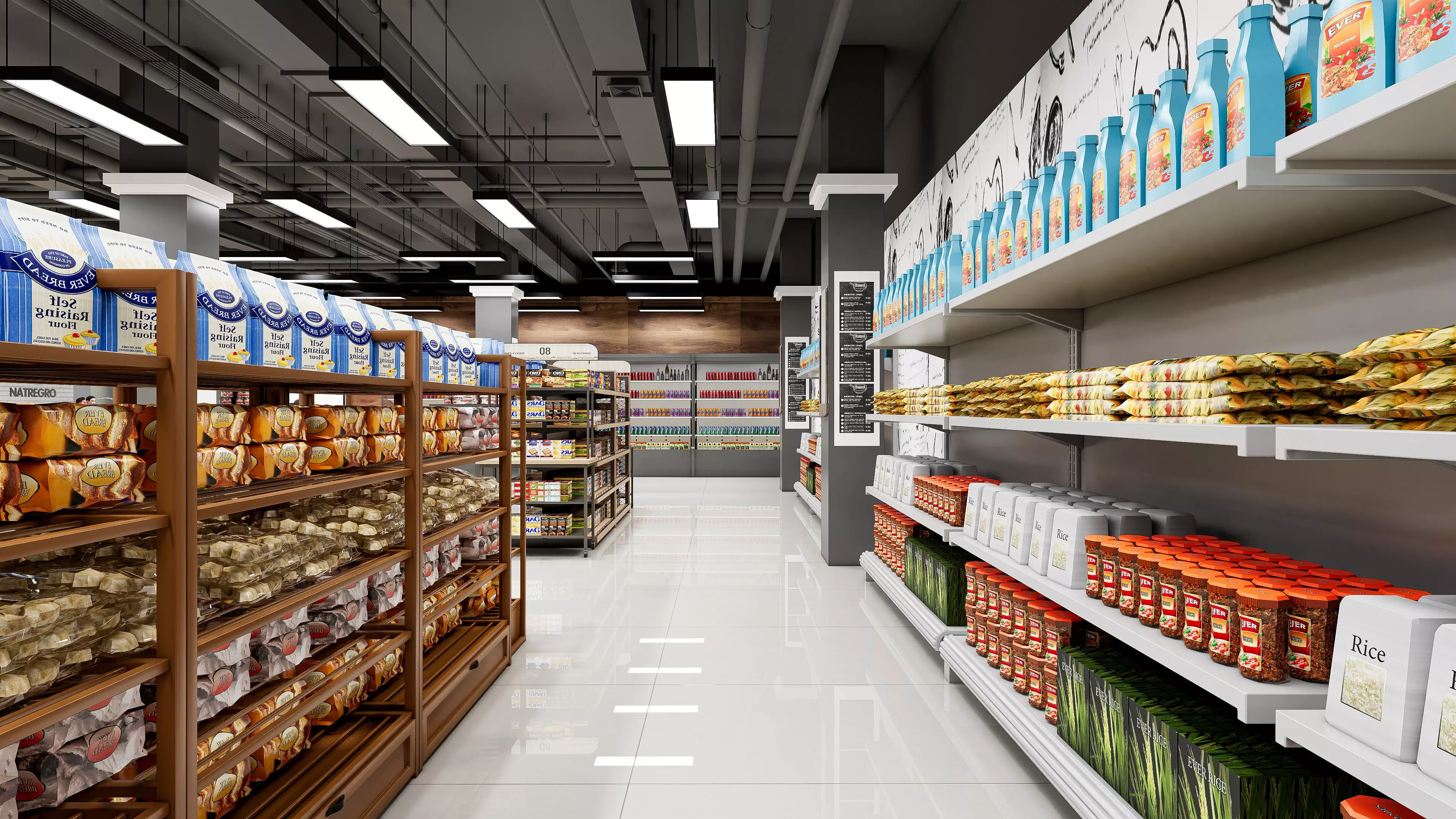 Supermarket Hypermarket Convenience Store 4 3D model_23
