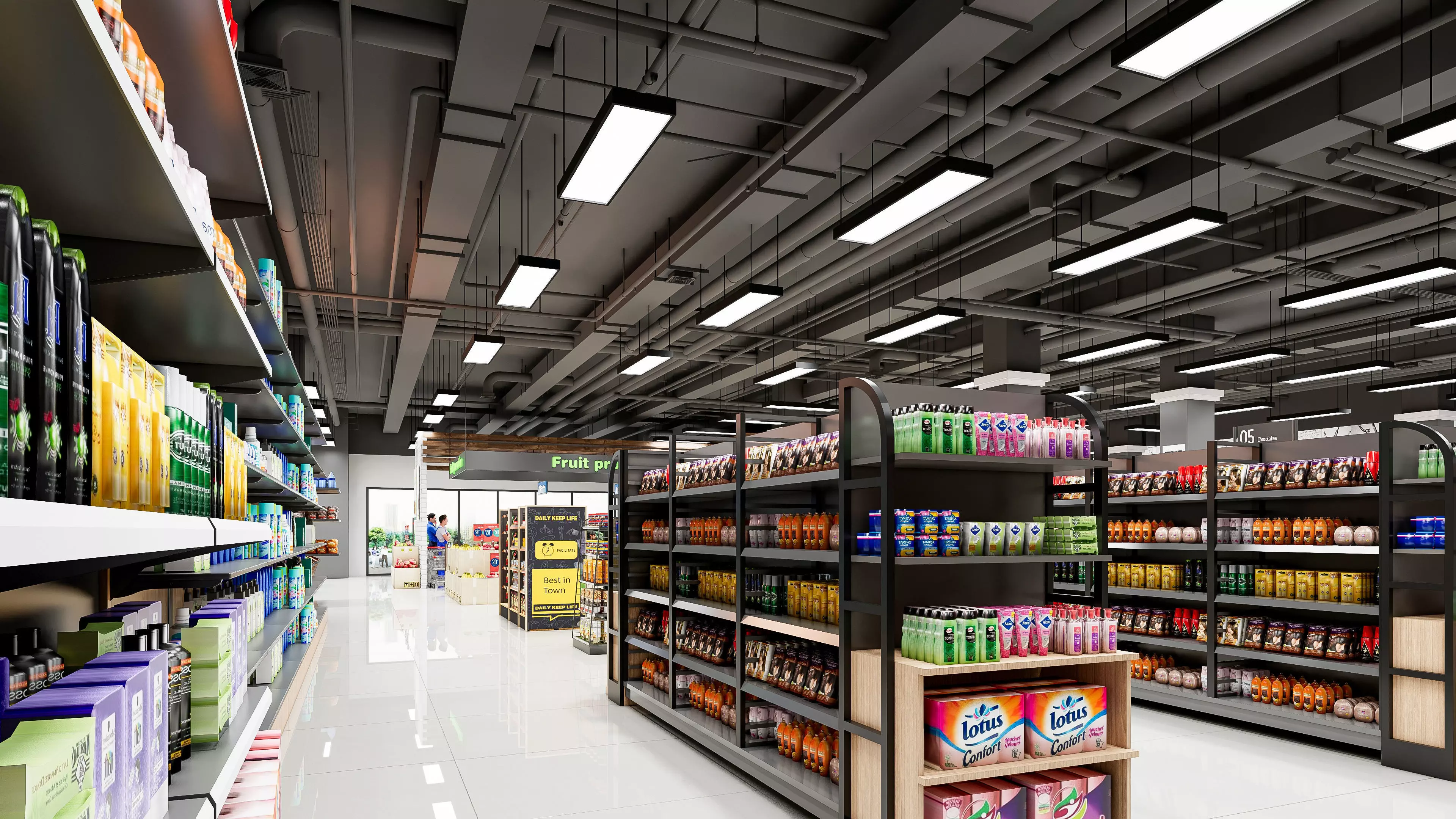 Supermarket Hypermarket Convenience Store 4 3D model_18