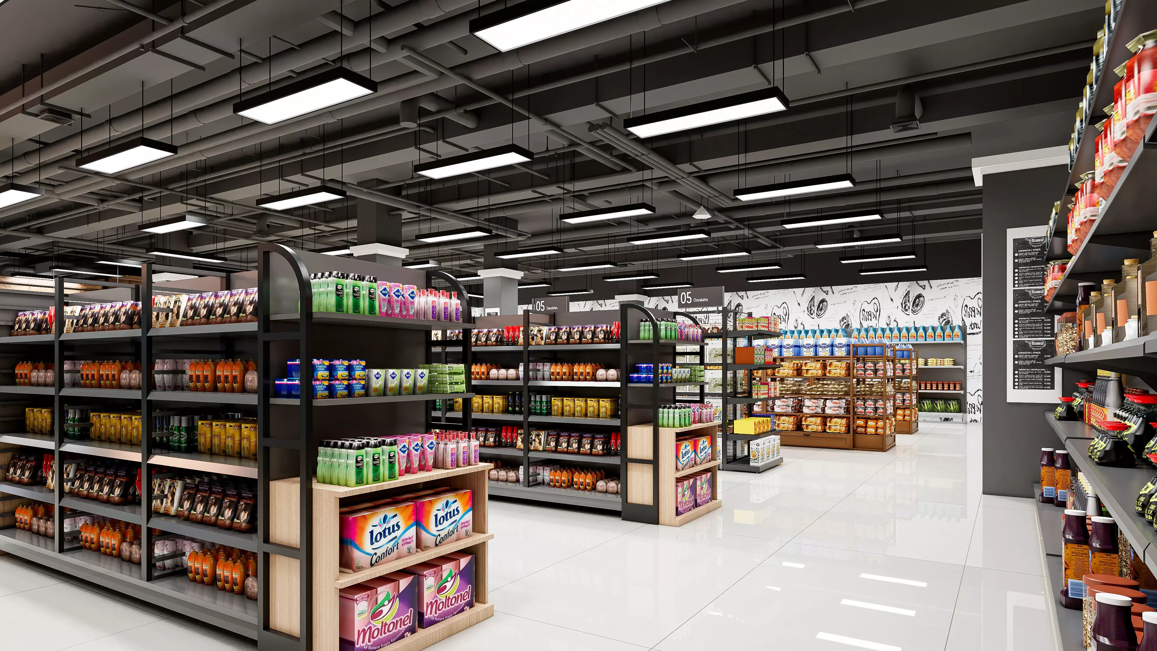 Supermarket Hypermarket Convenience Store 4 3D model_19